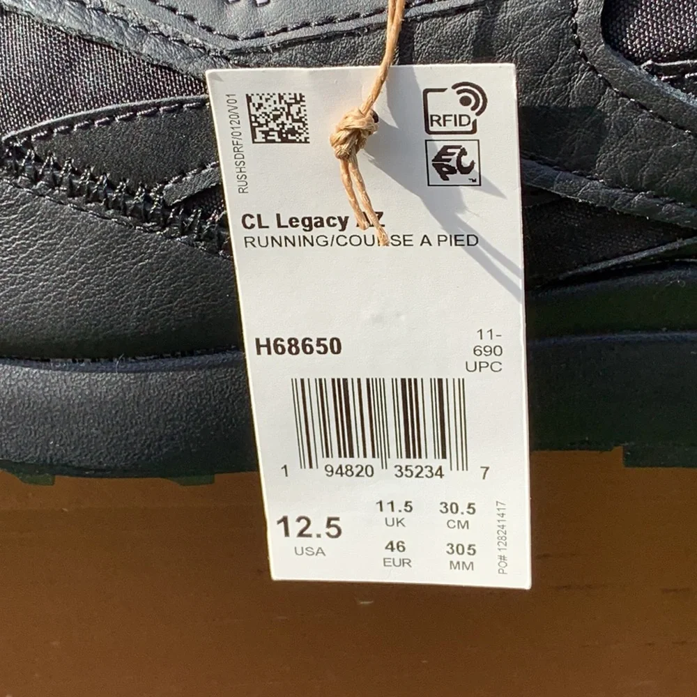 Reebok Men's Classic Leather Legacy AZ | Size 12.5 | Black # H68650 - Picture 10 of 16